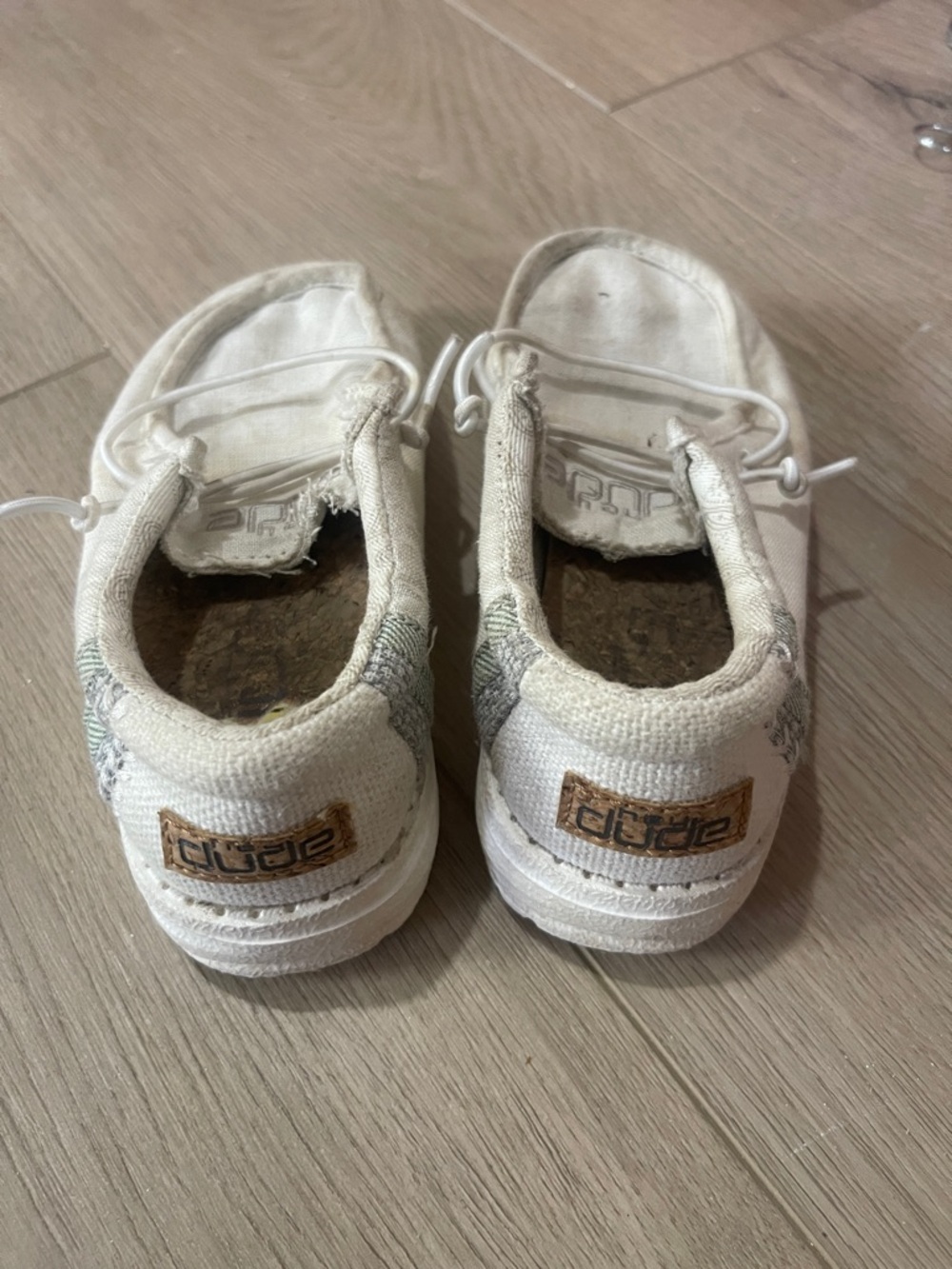 Hey Dude Kids Cream Slip-On Sneakers